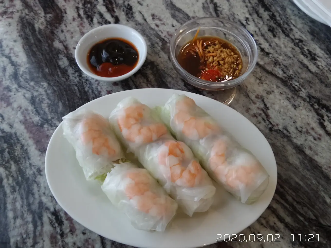 Shrimp Salad Roll at Minh Chau Restaurant in Calgary, AB